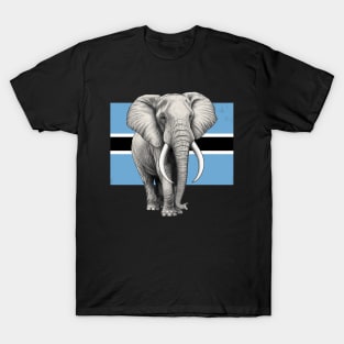 Elephant Flag of Botswana T-Shirt